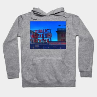 Pikes market in Seattle Hoodie